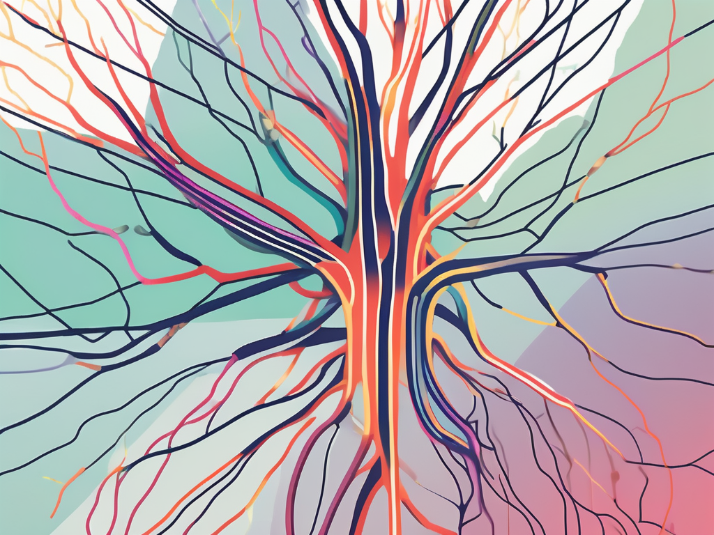 A friendly-looking network of colorful nerves